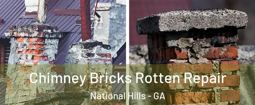 Chimney Bricks Rotten Repair National Hills - GA