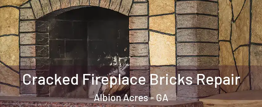 Cracked Fireplace Bricks Repair Albion Acres - GA