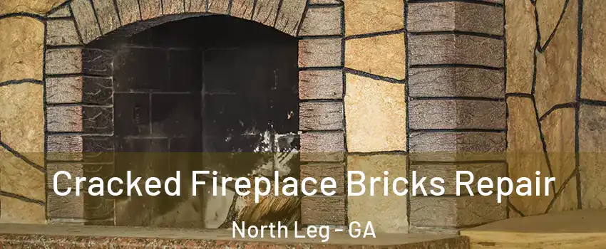 Cracked Fireplace Bricks Repair North Leg - GA
