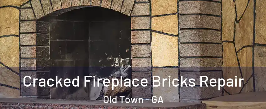 Cracked Fireplace Bricks Repair Old Town - GA