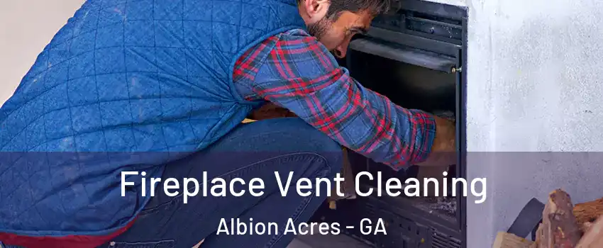 Fireplace Vent Cleaning Albion Acres - GA