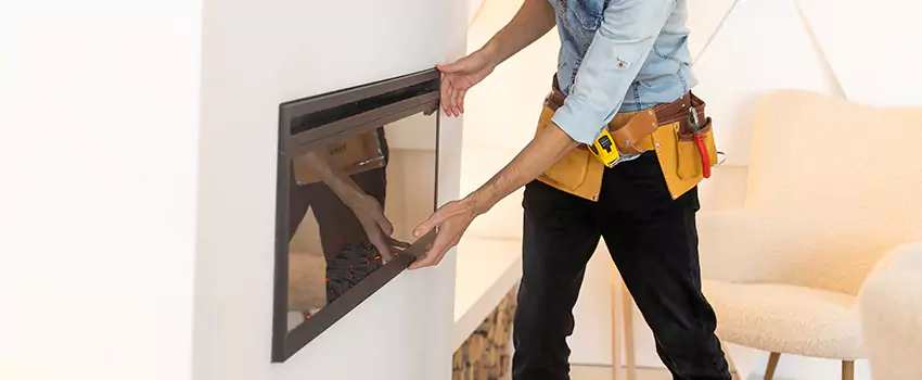 Metal Fireplace Installation in West End, Georgia