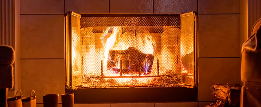 Mendota Hearth Landscape Fireplace Installation in West End, Georgia