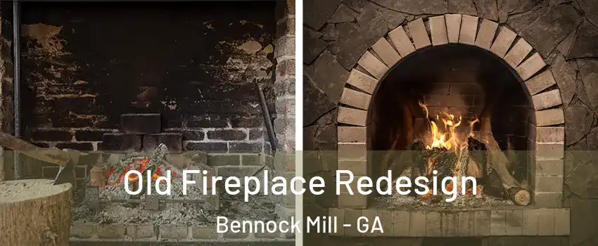 Old Fireplace Redesign Bennock Mill - GA
