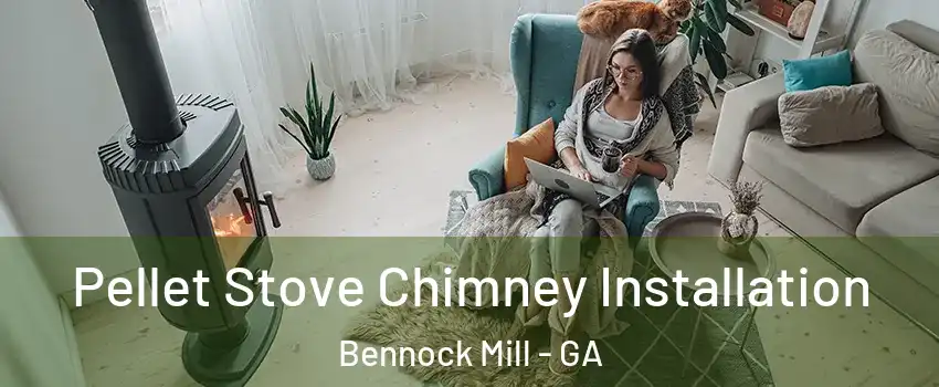 Pellet Stove Chimney Installation Bennock Mill - GA