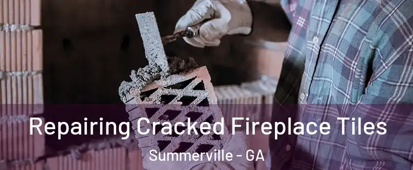 Repairing Cracked Fireplace Tiles Summerville - GA